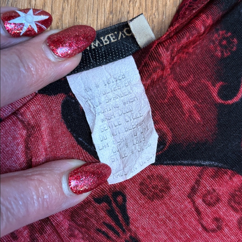 Vintage 1990’s Susan Lawrence red and black top and skirt set. Size S/M. - Picture 9 of 17